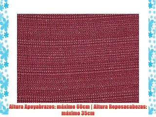 Afrique - Funda de sofá elástica (Rojo) - 2 plazas (140-170cm)