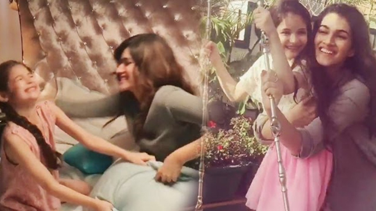 Kriti Sanon - Harshaali Malhotra's Pillow Fight - WATCH VIDEO