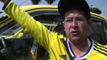 Miles de taxistas protestan contra Uber en Bogotá