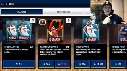 NBA Live Mobile 8X Slam Dunk Pack Opening!! Elite Pull!! (News World)