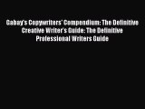 Pdf Free Download Gabay S Copywriters Compendium Book - 