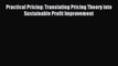 Read Practical Pricing: Translating Pricing Theory into Sustainable Profit Improvement Ebook