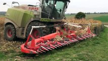 Mais Hakselen 2012 : Egide London in Bocholtz met Claas Jaguar 980 en John Deere 7530