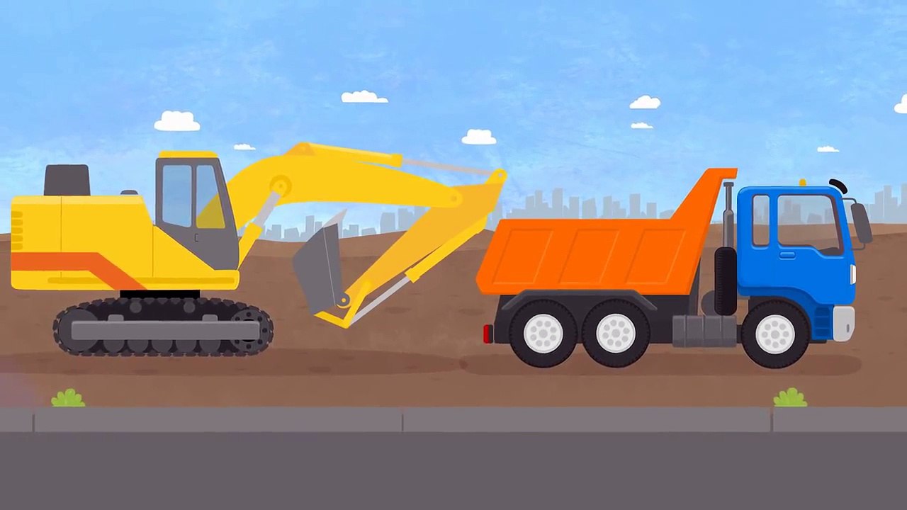 Kid's Cartoons - CAR DOCTOR! GARBAGE TRUCK, CEMENT MIXER, EXCAVATOR Repairs in McWheelie's Garage!