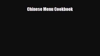 PDF Chinese Menu Cookbook PDF Book Free
