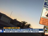 Bold burglars ransack 50 homes