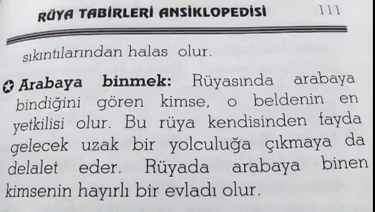 Rüyada Araba Görmek