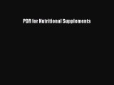 [Download] PDR for Nutritional Supplements [Download] Online