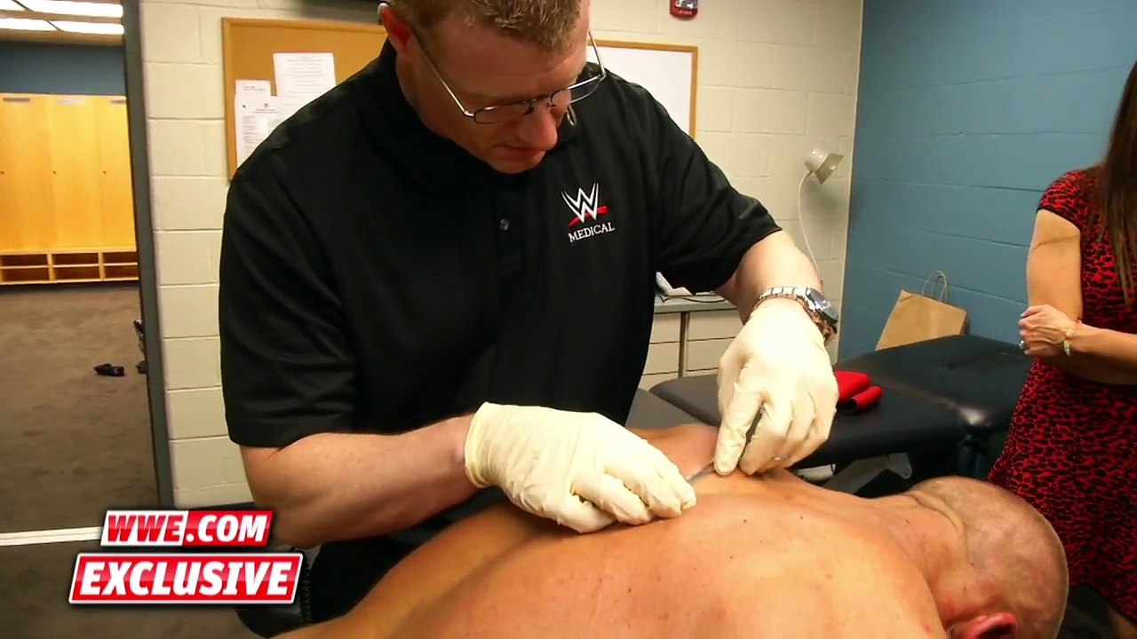 Triple H Receives Six Staples in His Scalp & Goes to Medical Treatment