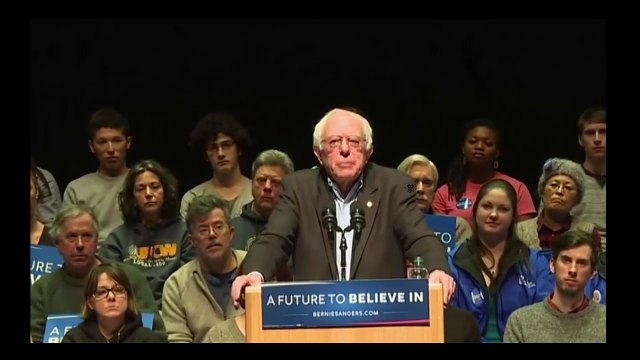 Donald Trump Supporter Heckles Bernie Sanders