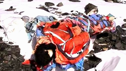 Dead bodies on Mount Everest since years.