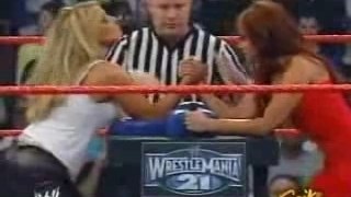 Trish vs Christy Arm wrestling match
