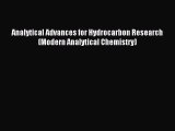 Download Analytical Advances for Hydrocarbon Research (Modern Analytical Chemistry) PDF Free