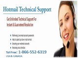 Get fixed Hotmaill issues call Hotmail tech support 1-866-552-6319 number
