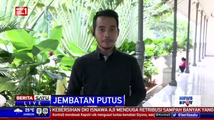 Jembatan Putus, Siswa Terpaksa Seberangi Sungai dengan Tali Kawat