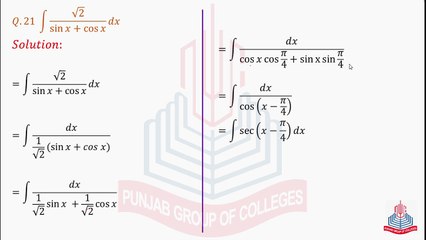 Lesson 13: Chapter 3 Integration Exercise 3.3 - Questions 21 & 22