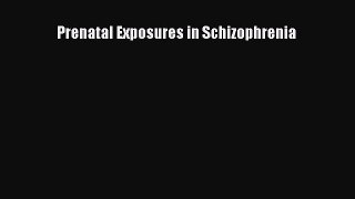 Read Prenatal Exposures in Schizophrenia Ebook Free
