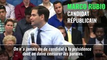 Selon Rubio, il faut censurer les paroles de Trump