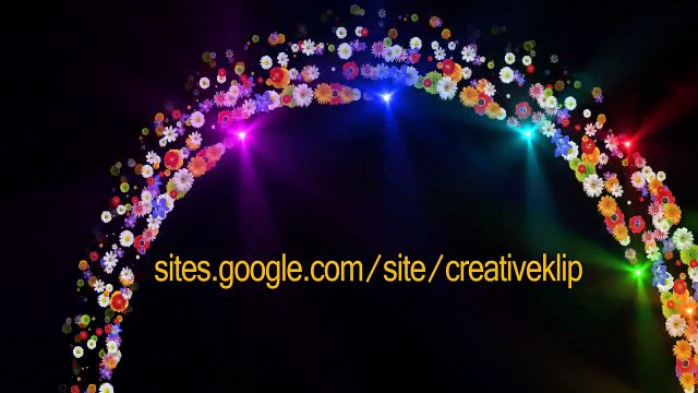 Футажи для видеомонтажа Цветочная радуга Footage floral rainbow !