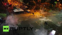 Police fire rubber bullets, teargas to disperse transport fare protesters in Brazil
