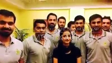 Pakistan Cricket Team players in light mood before World T20