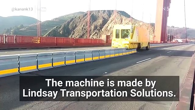 Guardate come riescono a spostare le corsie delle autostrade in pochissimo tempo e senza pericolo!