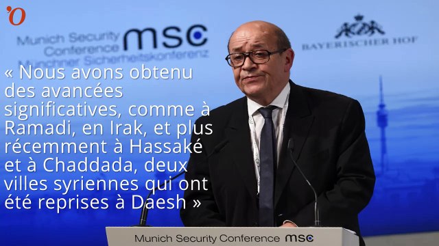 Jean-Yves Le Drian : « Daesh recule » en Syrie