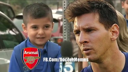 When you ask an Arsenal fan if they're worried about playing Barcelona.