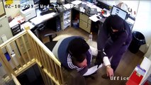 Moment robbers snatched £15,000 Rolex in an office raid - BBC News
