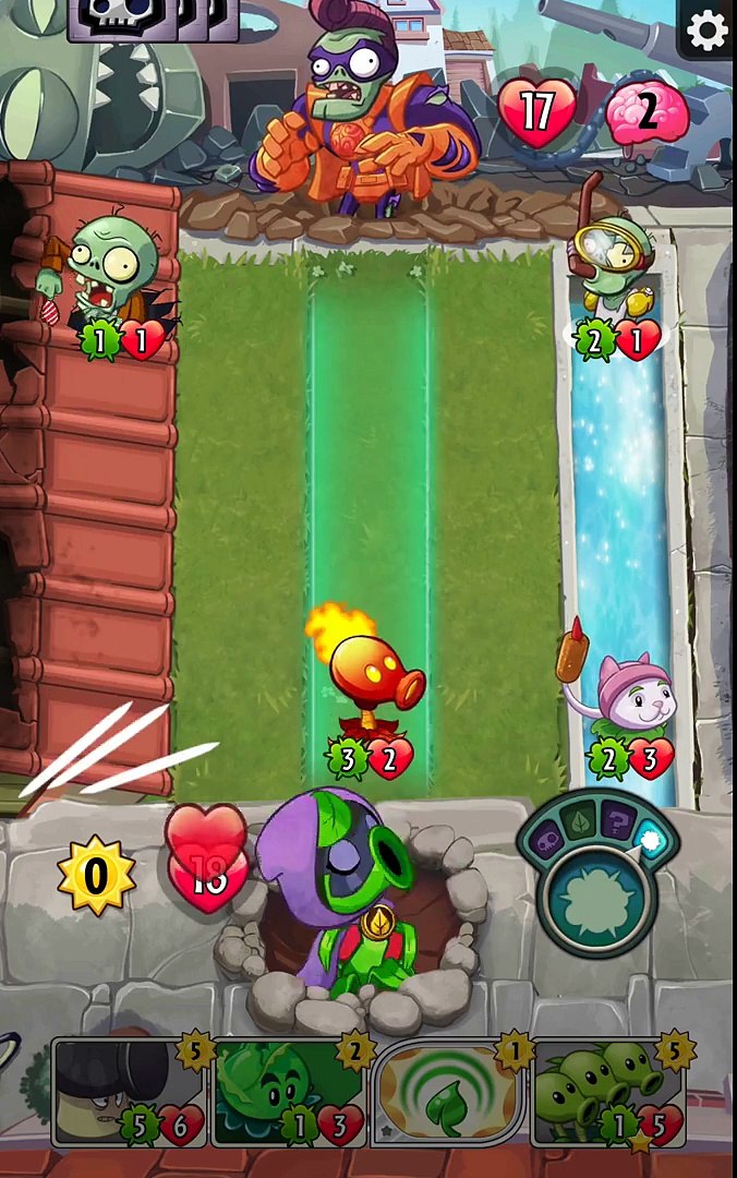 Screenshot of Plants vs. Zombies: Heroes (Android, 2016) - MobyGames