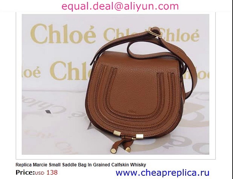 Marcie Small Saddle Bag In Whisky Real Leather  for Sale