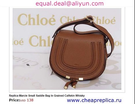 Marcie Small Saddle Bag In Whisky Real Leather for Sale