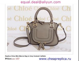 Chloe Mini Marcie Bag in Grey Replica for Sale