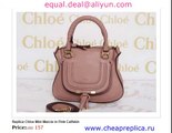 Chloe Mini Marcie in Pink Real Leather for Sale