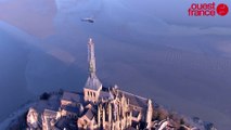 Mont-Saint-Michel. La dépose de l'archange est réussie