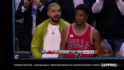 Toronto Raptors - Chicago Bulls : Drake déstabilise les joueurs pendant le match (Vidéo)