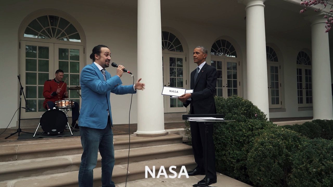 Rap improvisé de Lin-Manuel Miranda pour Barack Obama