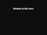 Download Windows for Mac Users PDF Free