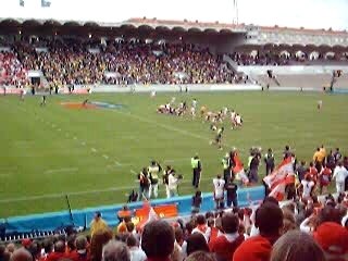 Fin du match Dax-La Rochelle finale pro D2