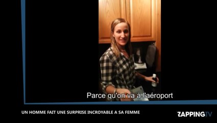 Un homme fait une incroyable surprise à sa femme pour leur anniversaire de mariage (Vidéo)
