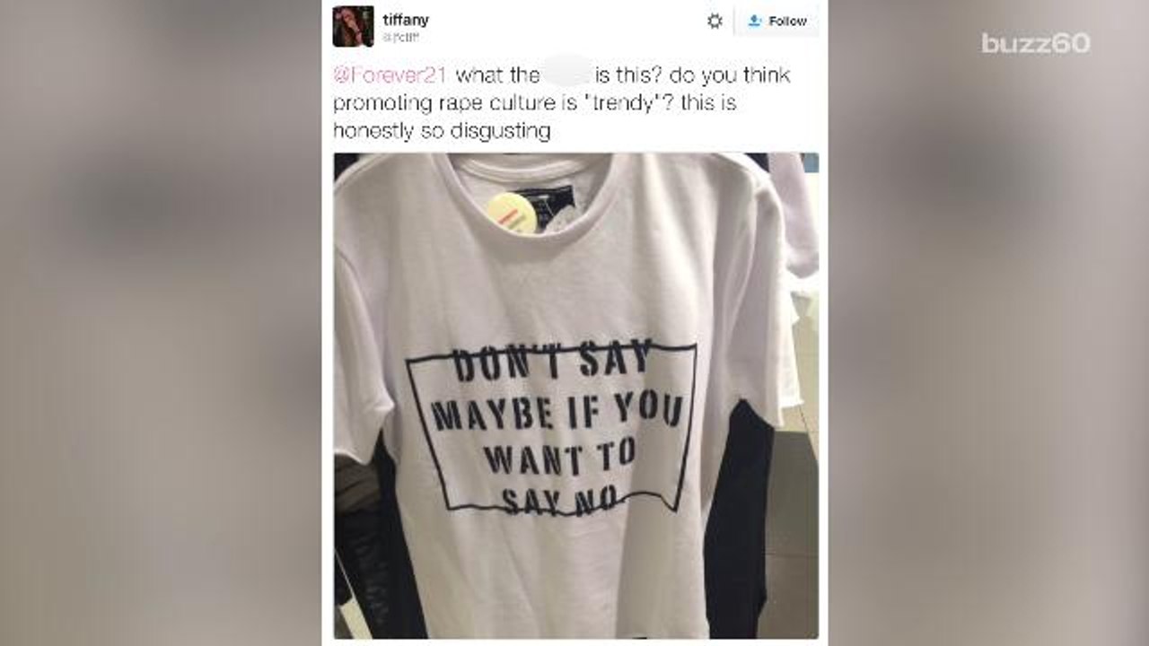 Forever 21 t-shirt pulled after backlash for pr...