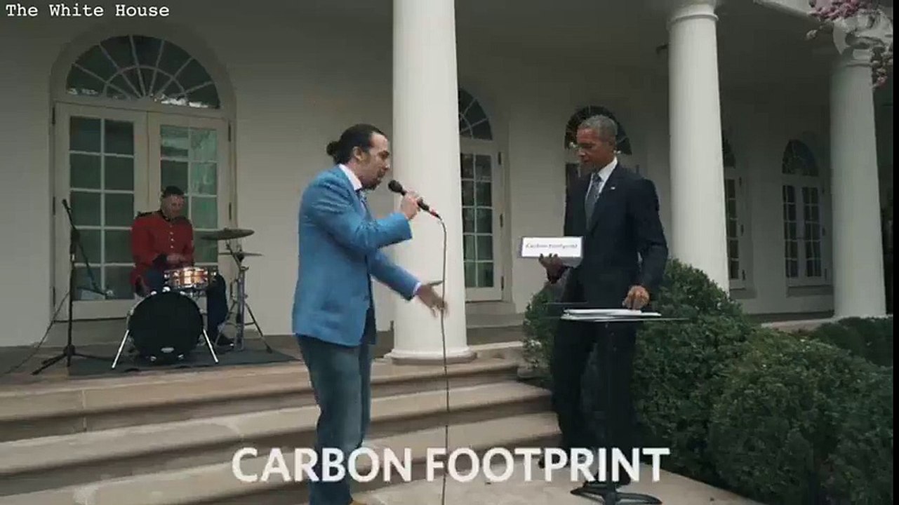 Hamilton star freestyle raps with Obama at the White House
