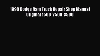 PDF 1998 Dodge Ram Truck Repair Shop Manual Original 1500-2500-3500 Free Books