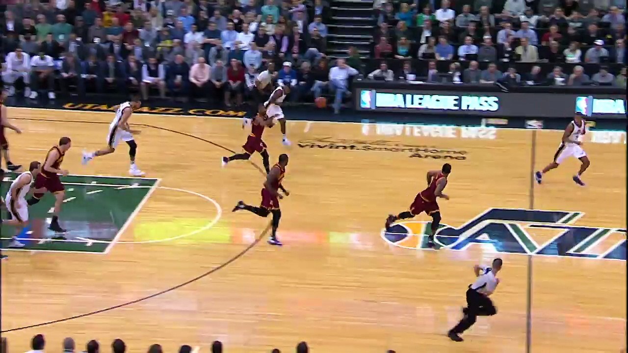 JR Smith Lobs it Up, LeBron James Throws it Down
