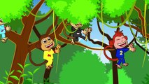 Five Little Monkeys Adisebaba İngilizce Çizgi Film Çocuk Şarkıları Videoları