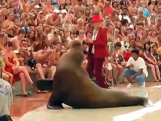 Морж танцует под Майкла Джексона ПРИКОЛ