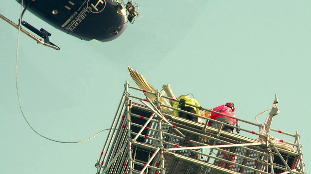 L'archange du Mont-Saint-Michel s'envole pour restauration