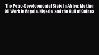 Download The Petro-Developmental State in Africa: Making Oil Work in Angola Nigeria  and the