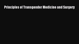 PDF Principles of Transgender Medicine and Surgery PDF Book Free