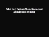 [PDF] What Every Engineer Should Know about Accounting and Finance [Download] Full Ebook